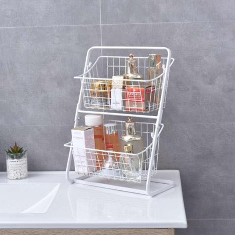 Stainless Steel Countertops Multilayer Spice Rack Fruit Kitchen Storage Kitchen Storage Rack - Image 4