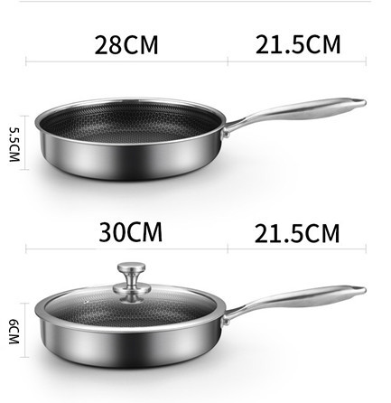 Stainless Stee Frying Pan Non-Stick Frying Pan - Image 3