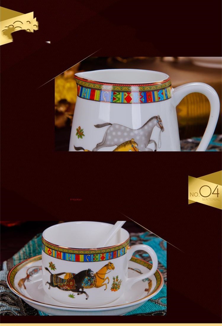 European Coffee Cup Set Creative Bone China - Image 3