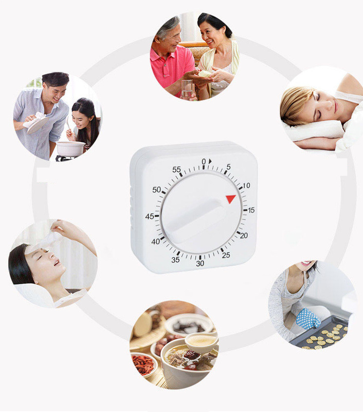 Kitchen Square Reminder Countdown Mechanical Timer - Image 4